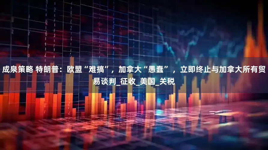 成泉策略 特朗普：欧盟“难搞”，加拿大“愚蠢” ，立即终止与加拿大所有贸易谈判_征收_美国_关税